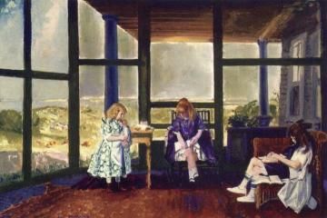 Children on the Porch Artwork by George Wesley Bellows