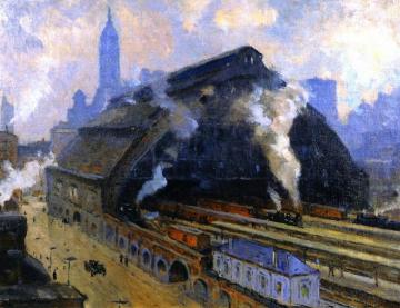 Glass Train Shed, Broad Street Station, Philadelphia Artwork by Colin Campbell Cooper