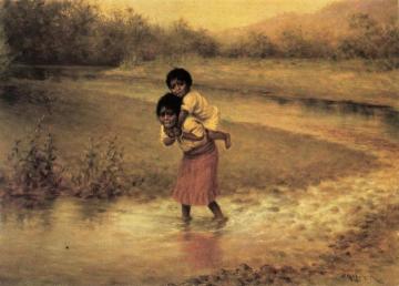 Eva And Greenie Artwork by Grace Carpenter Hudson