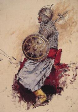 Man in Armour Artwork by Edwin Lord Weeks