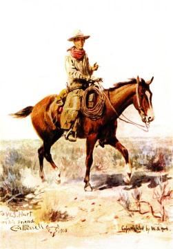 William S. Hart Artwork by Charles Marion Russell