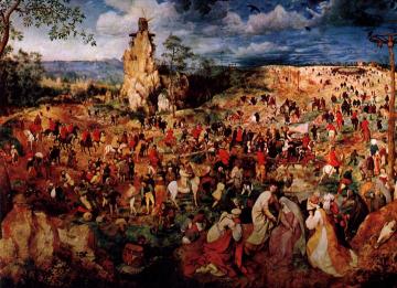 The Procession To Calvary Artwork by Pieter Bruegel the Elder