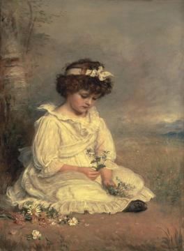 Little Speedwell's Darling Blue Artwork by Sir John Everett Millais