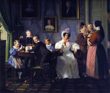 The Waagepetersen Wamily Artwork by Wilhelm Marstrand