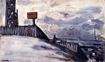 Montmartre, Construction Site Artwork by Auguste Chabaud