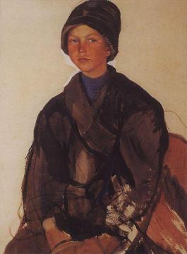Portrait of a Boy Artwork by Zinaida Serebriakova
