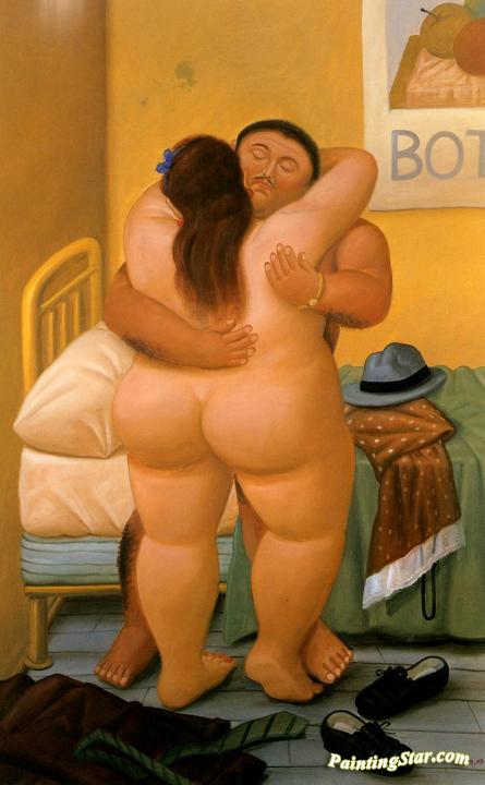 The Lovers Artwork by Fernando Botero