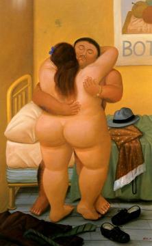 The Lovers Artwork by Fernando Botero