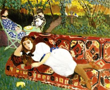 Girls in the Garden Artwork by Henri Matisse