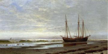 Ashore at Scituate Artwork by Alfred Thompson Bricher
