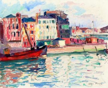 The Port of Honfleur Artwork by Emile-othon Friesz