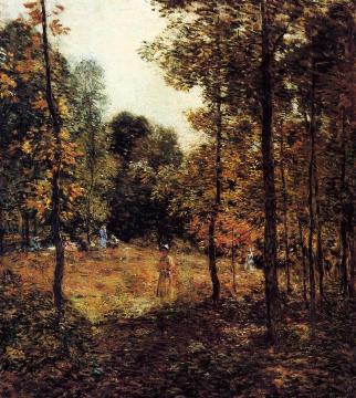 The Picnic Artwork by Willard Leroy Metcalf