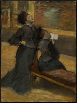 Visit to a Museum Artwork by Edgar Degas