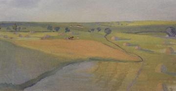 Fields in Neskuchnoye Artwork by Zinaida Serebriakova