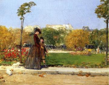 In the Park, Paris Artwork by Frederick Childe Hassam