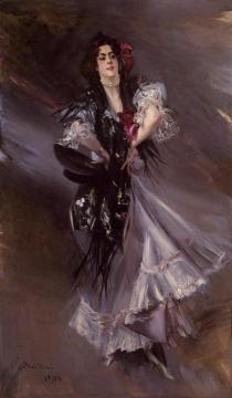 Portrait Of Anita De La Ferie, The Spanish Dancer Artwork by Giovanni Boldini