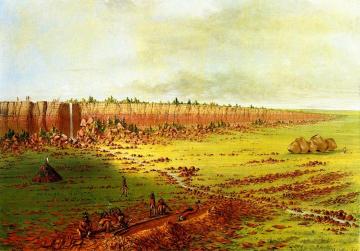 Pipestone Quarry, Coteau Des Prairies Artwork by George Catlin