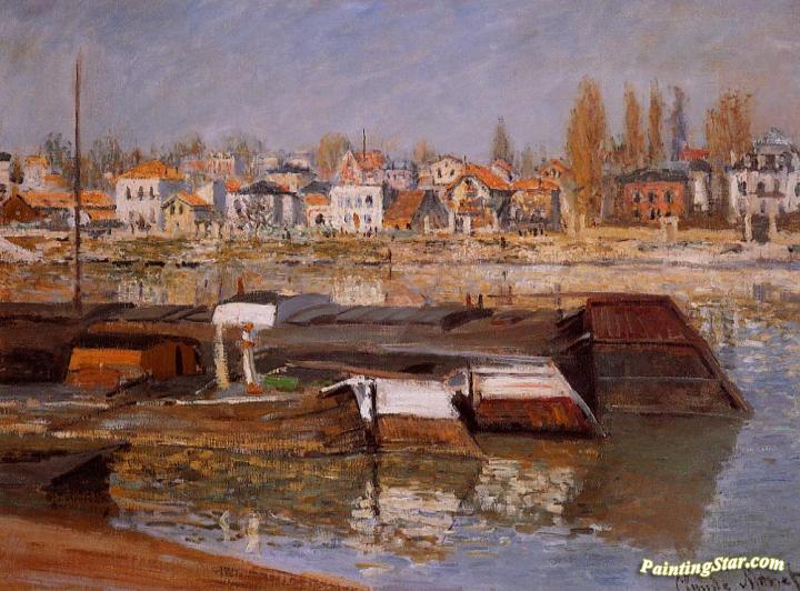 The Seine at Asnieres Artwork by Claude Oscar Monet