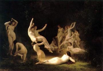 La Nymphee Artwork by William Adolphe Bouguereau