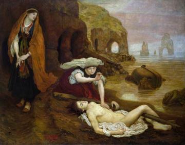 Finding Of Don Juan By Haidee Artwork by Ford Madox Brown