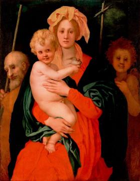 Madonna And Child With Saint Joseph And John The Baptist Artwork by Jacopo Pontormo