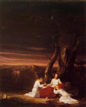 Angels Ministering to Christ in the Wilderness Artwork by Thomas Cole
