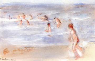 Bathing Boys (study) Artwork by Max Liebermann