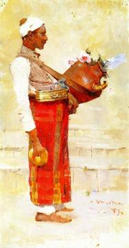 Egyptian Drink Vendor Artwork by Sir Arthur Streeton
