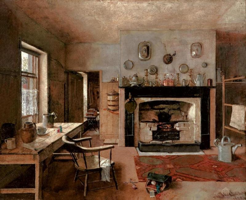 Kitchen At The Old King Street Bakery Artwork by Frederick McCubbin