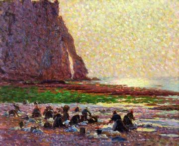 Laundresses by the Sea at Etretat Artwork by Claude-Emil Schuffenecker