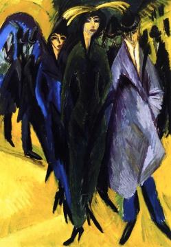 Woman in the Street Artwork by Ernst Ludwig Kirchner