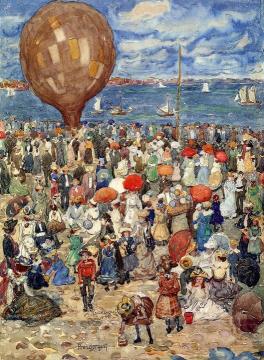 The Balloon Artwork by Maurice Prendergast