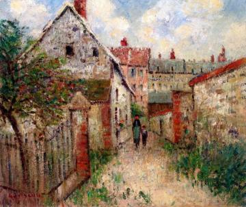 Village Street Artwork by Henri Martin