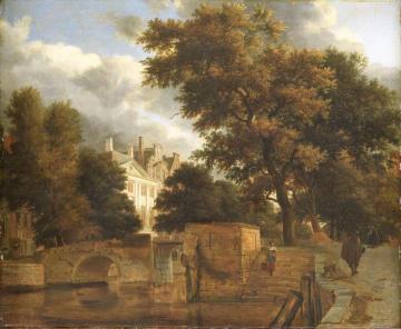 The stone bridge Artwork by Jan van der Heyden