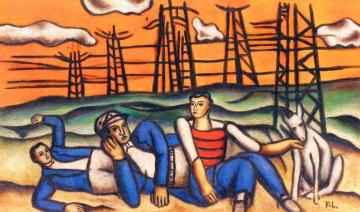 The Crew Resting Artwork by Fernand Léger
