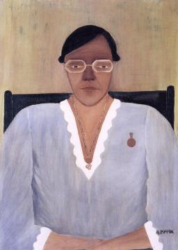 Portrait of My Wife Artwork by Horace Pippin