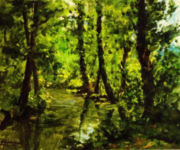 The River Vevera in Oleggio Artwork by Luigi Comoli