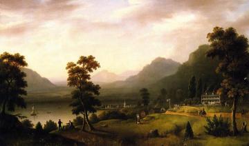 Carter's Tavern at the Head of Lake George Artwork by Francis Guy