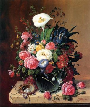 Floral Still Life Artwork by Severin Roesen