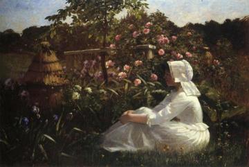 In a Field of Flowers Artwork by Abbott Fuller Graves