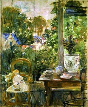 Doll on a Porch Artwork by Berthe Morisot