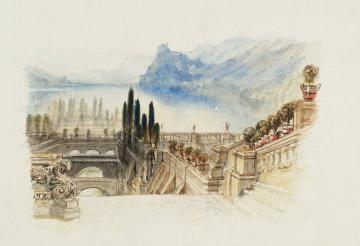 Rogers's 'italy' - Lake Of Como Ii (a Farewell) Artwork by Joseph Mallord William Turner