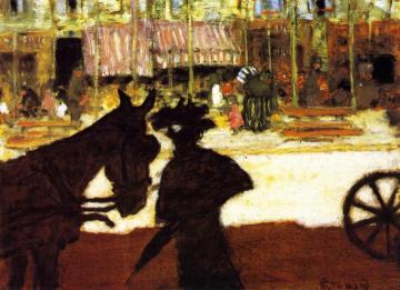 Fiacre Artwork by Pierre Bonnard