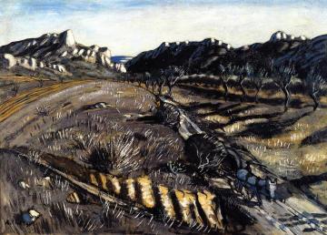 Donkey on a Path in the Montagnette Artwork by Auguste Chabaud