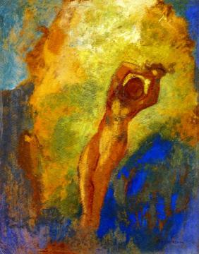 Angelica on the Rock Artwork by Odilon Redon
