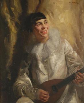 Portrait of a Clown Artwork by Walter Ernest Webster