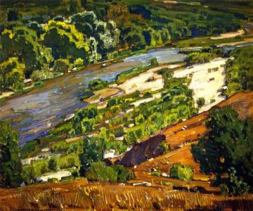 The Santa Ana River Artwork by William Wendt