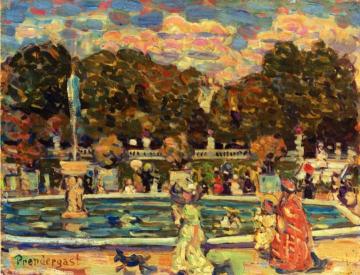 Luxembourg Gardens Artwork by Maurice Prendergast