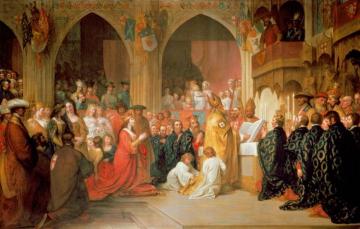 The Institution Of The Order Of The Garter Artwork by Benjamin West