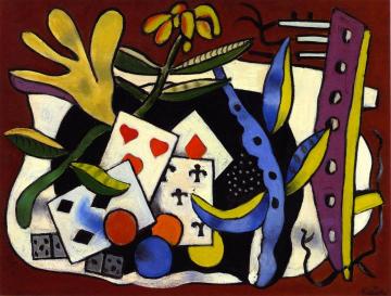 The Five of Clubs Artwork by Fernand Léger
